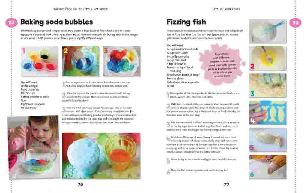 The Big Book of 100 Little Activities : Baking Soda Bubbles & Fizzing Fish