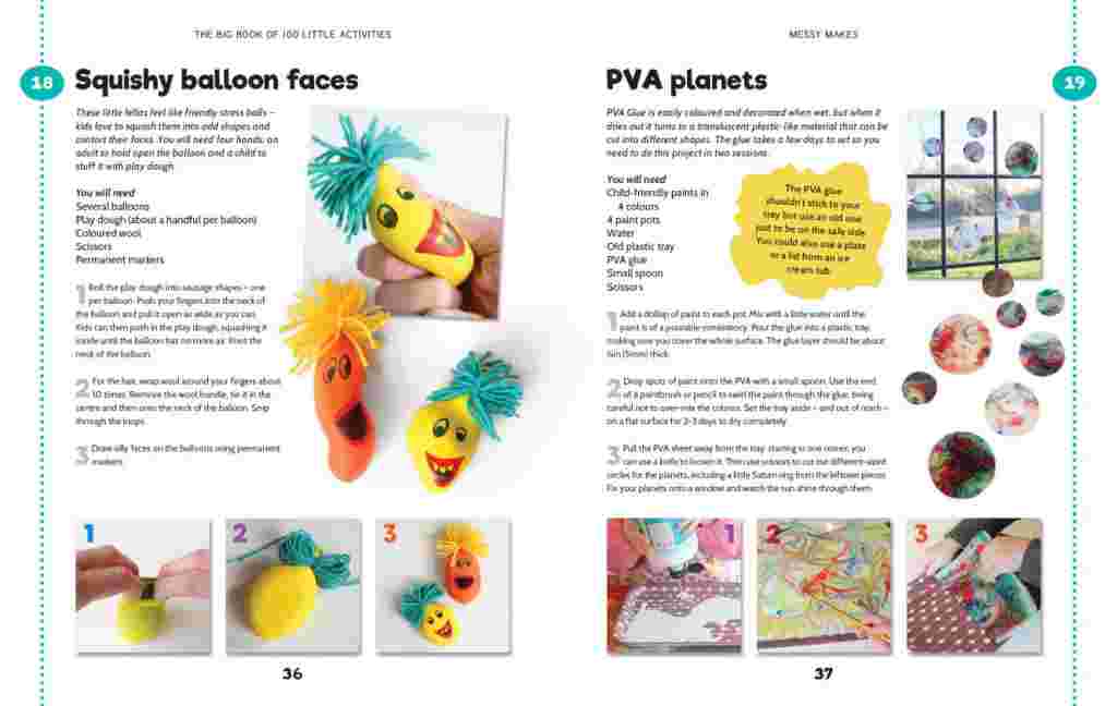 The Big Book of 100 Little Activities : Squishy Balloon Faces & PVA Planets
