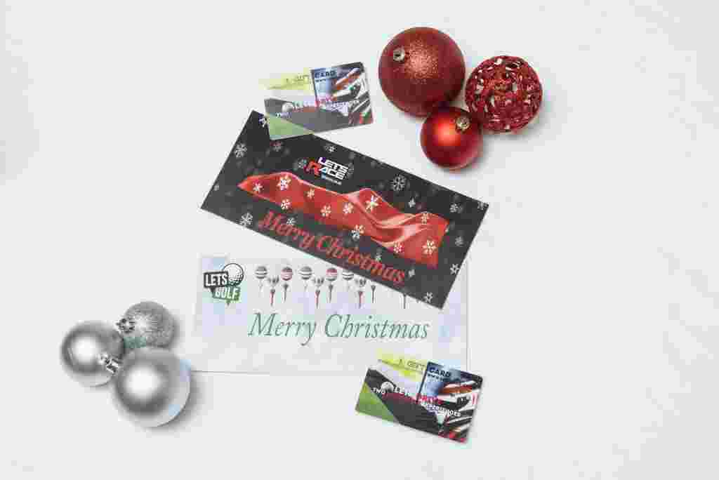 Let's Race & Let's Golf Christmas Gift Cards