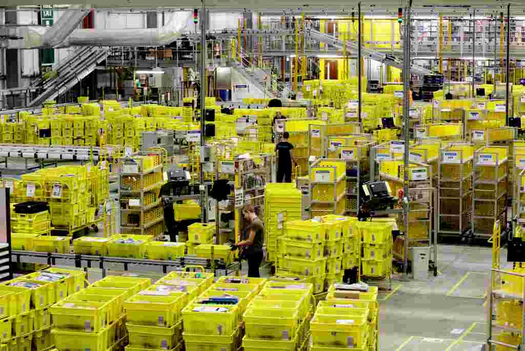 The Amazon fulfilment centre in Peterborough, Cambs, as preparations get underway for the hectic Christmas period.  November 15, 2016.  See NTI story NTIAMAZON.  The  centre, which holds millions of items, dispatches packages to customers across the UK & Europe.  The companys 2016 Black Friday deals are now available online in the UK, with the 13-day event including big savings on gifts, televisions, toys and technology. The US retailer has even slashed as much as 70% off some items.