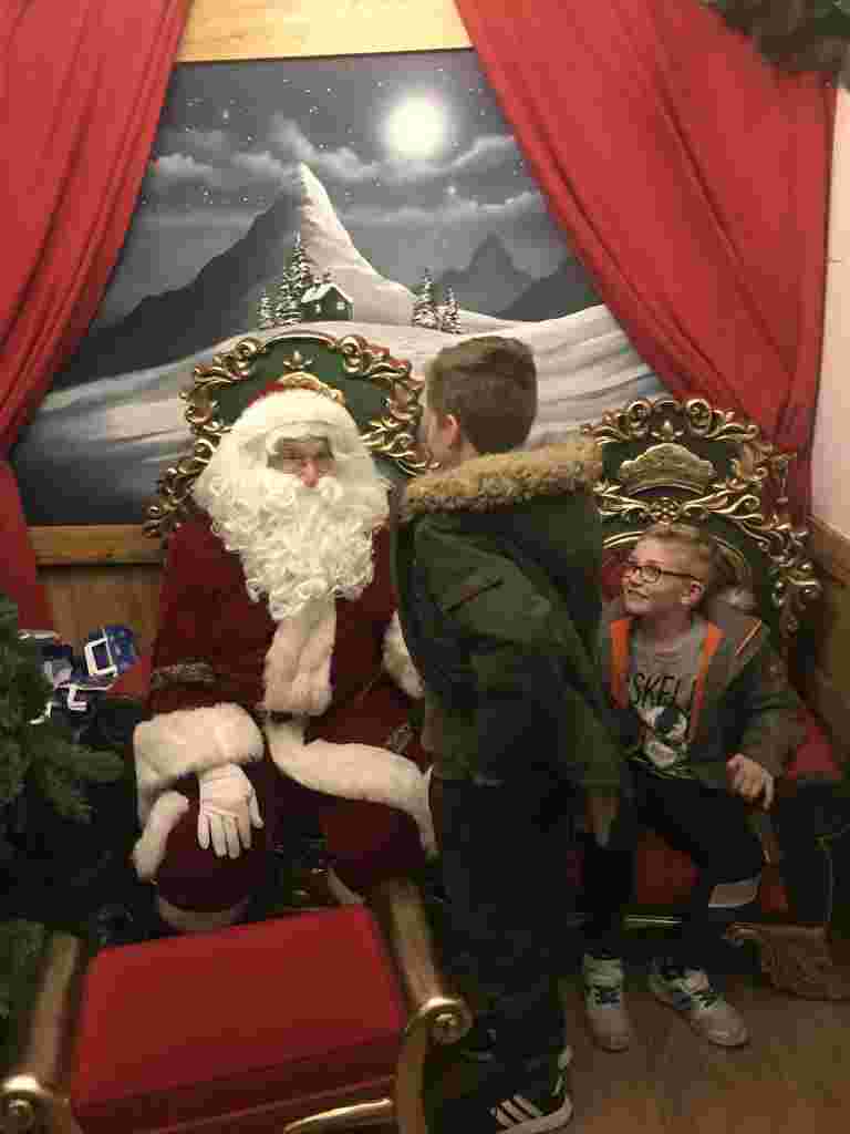 William & Daniel with Father Christmas
